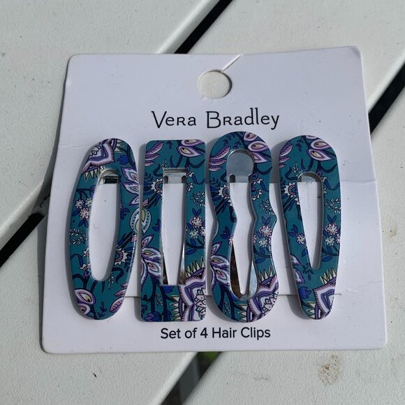 Vera Bradley Hair Clips 4pc - Picture 2 of 8